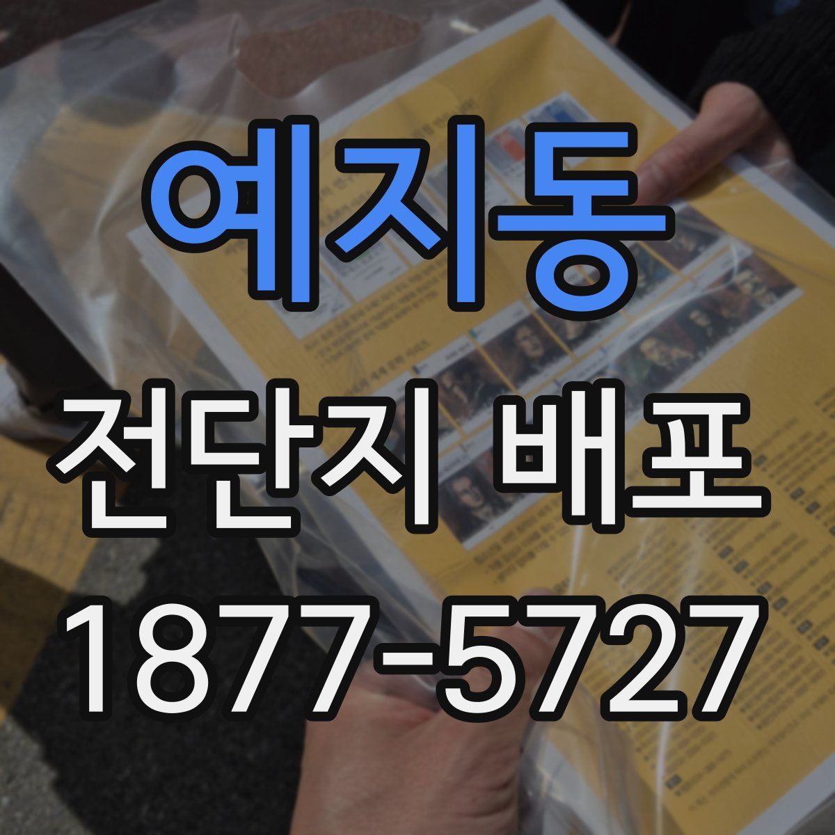 예지동 전단지 배포