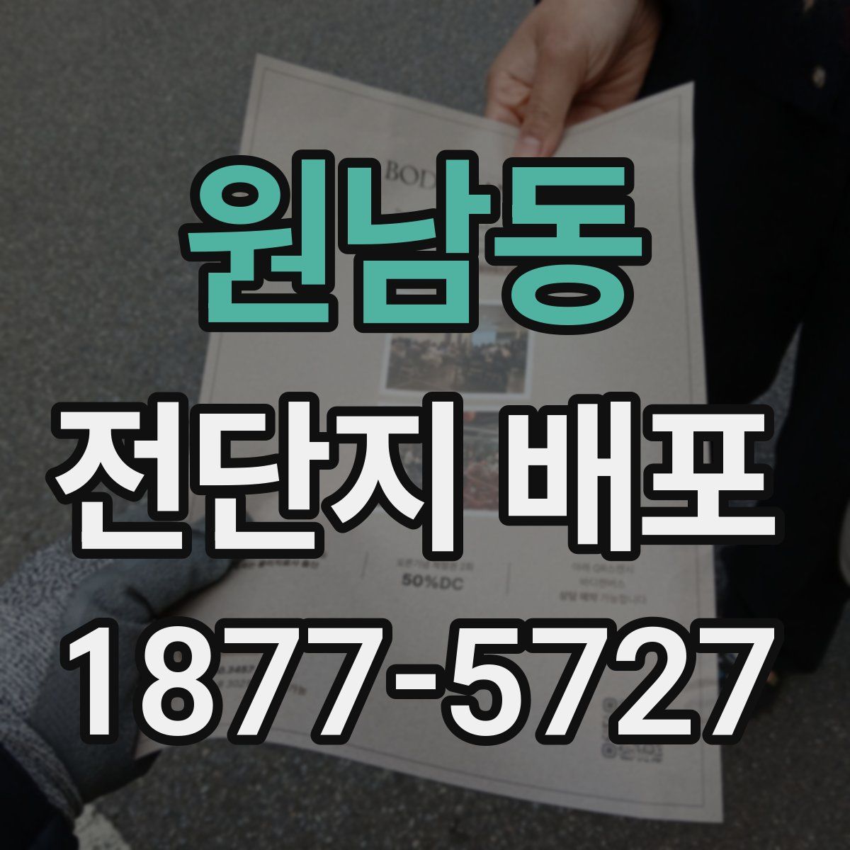 원남동 전단지 배포