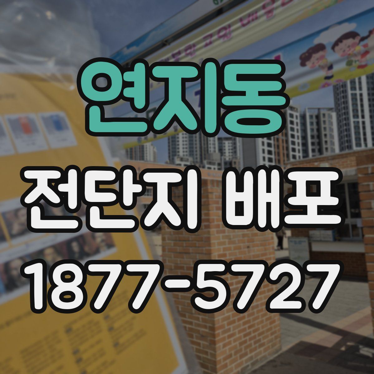 연지동 전단지 배포