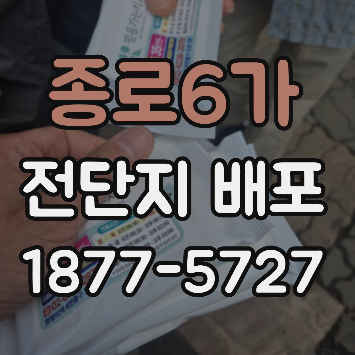 종로6가 전단지 배포