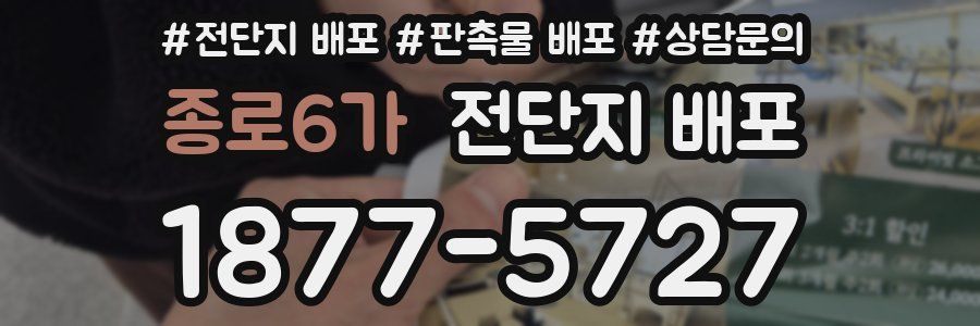종로6가 전단지 배포