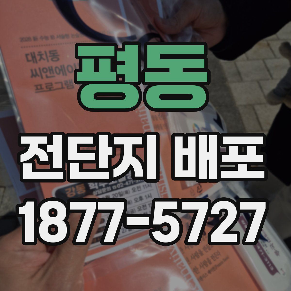 평동 전단지 배포