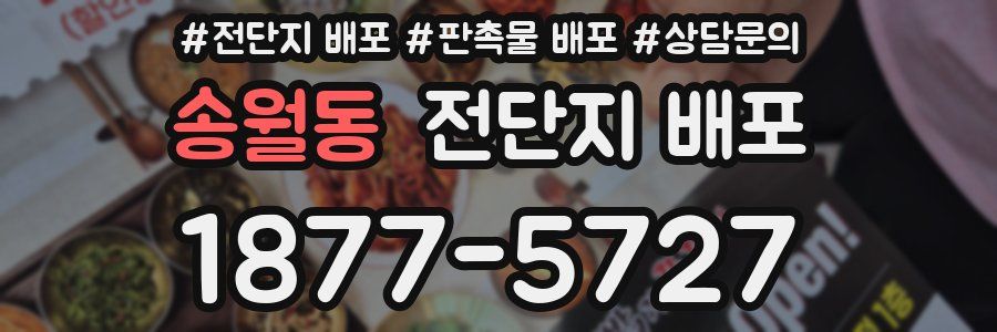 송월동 전단지 배포