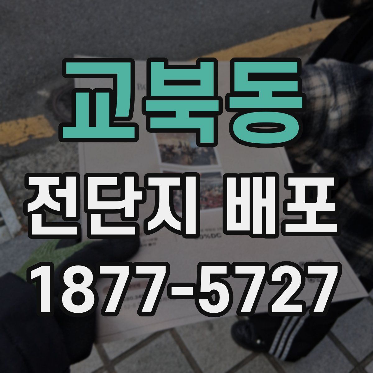 교북동 전단지 배포