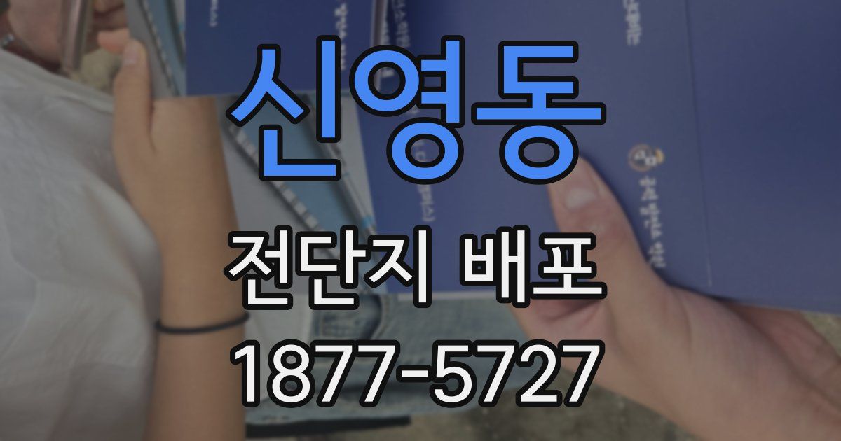 신영동 전단지 배포