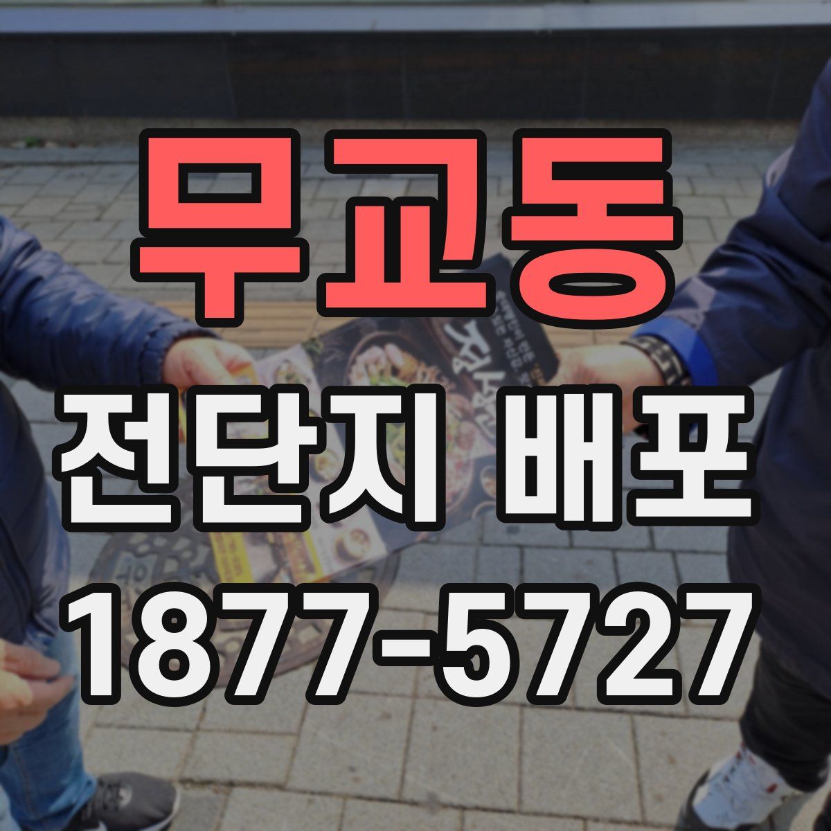 무교동 전단지 배포