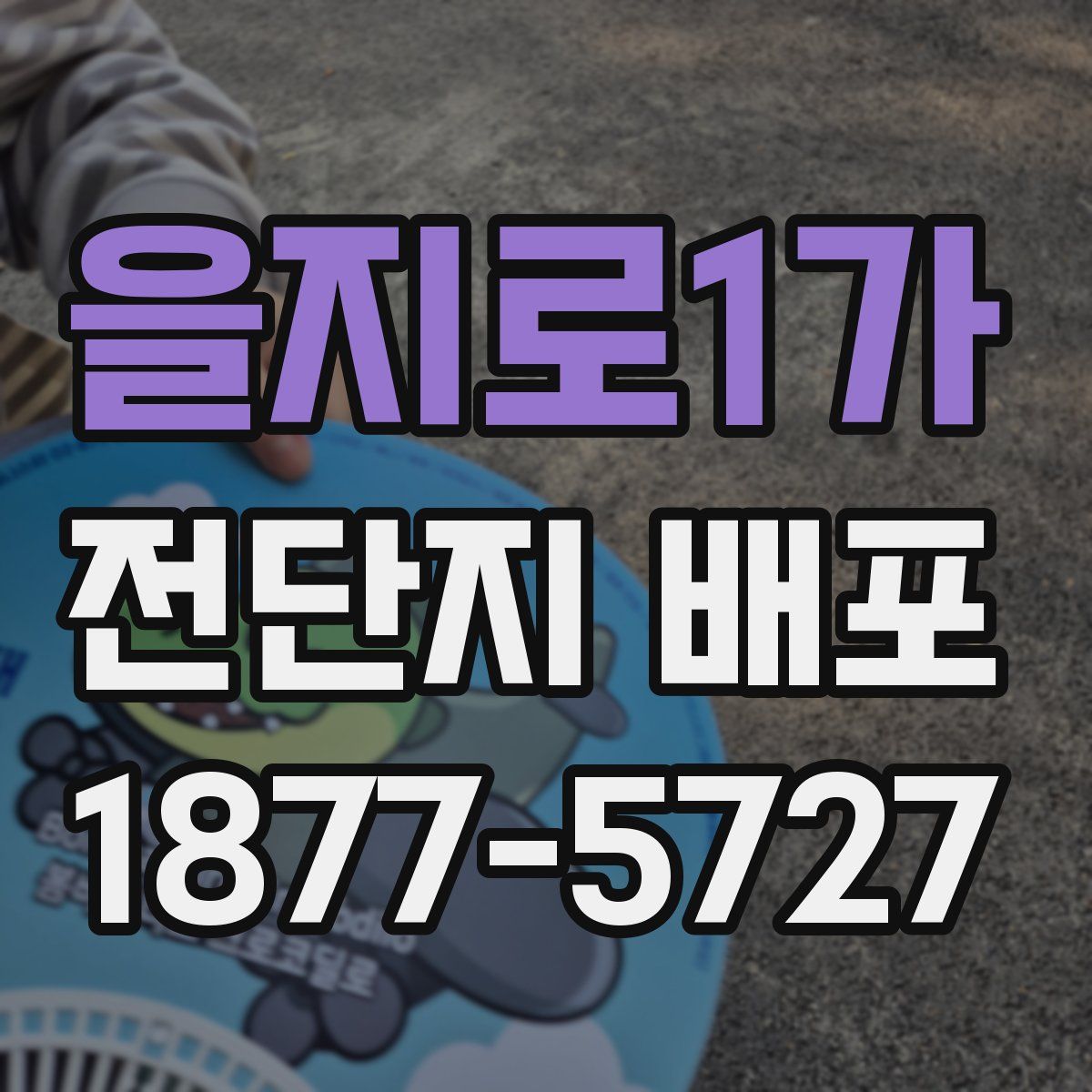 을지로1가 전단지 배포