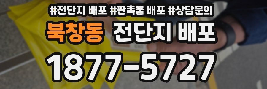 북창동 전단지 배포