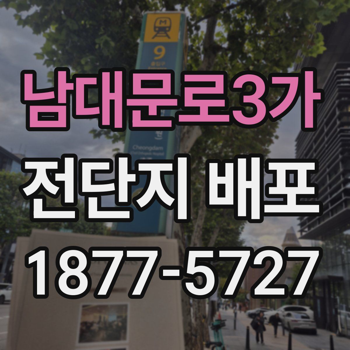 남대문로3가 전단지 배포