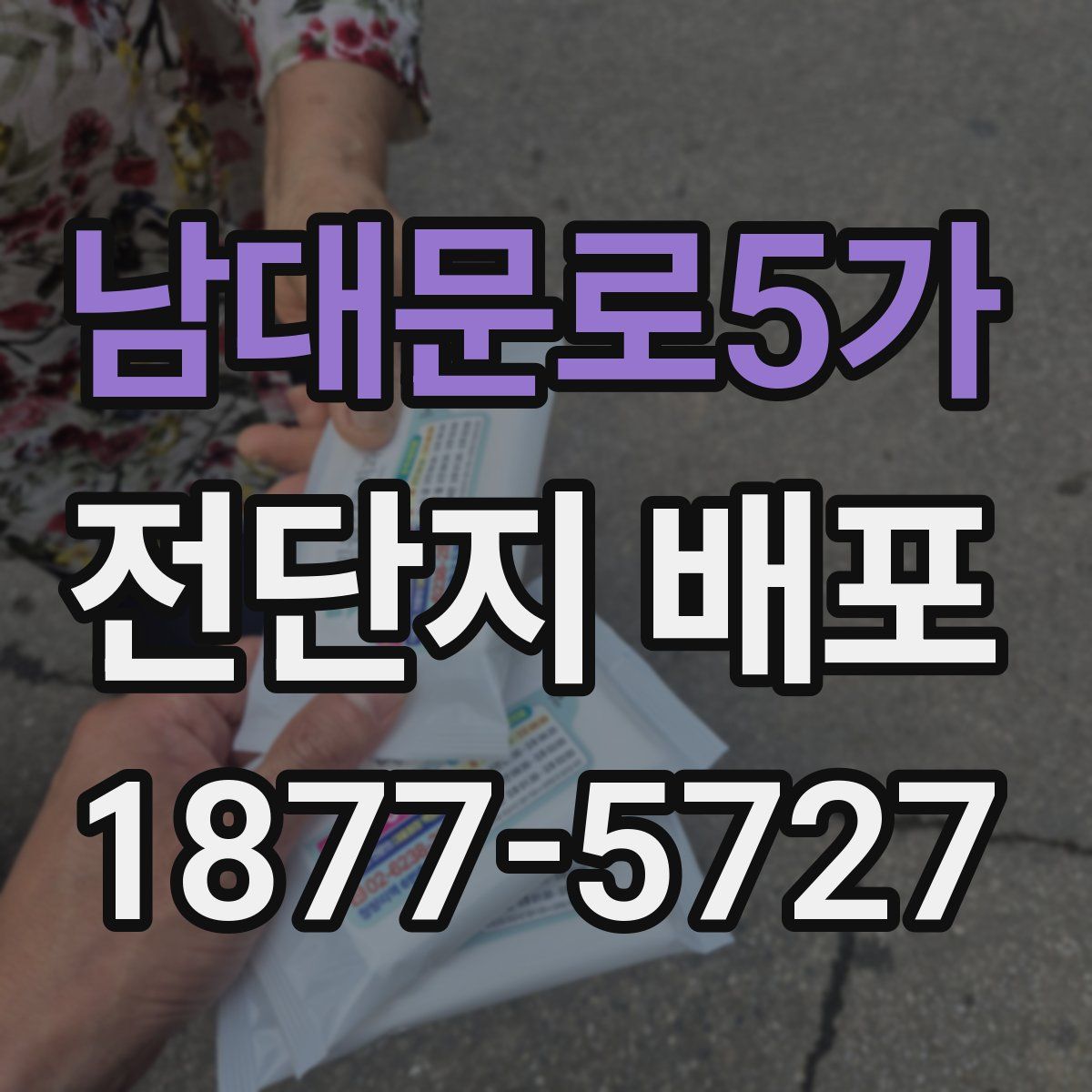 남대문로5가 전단지 배포