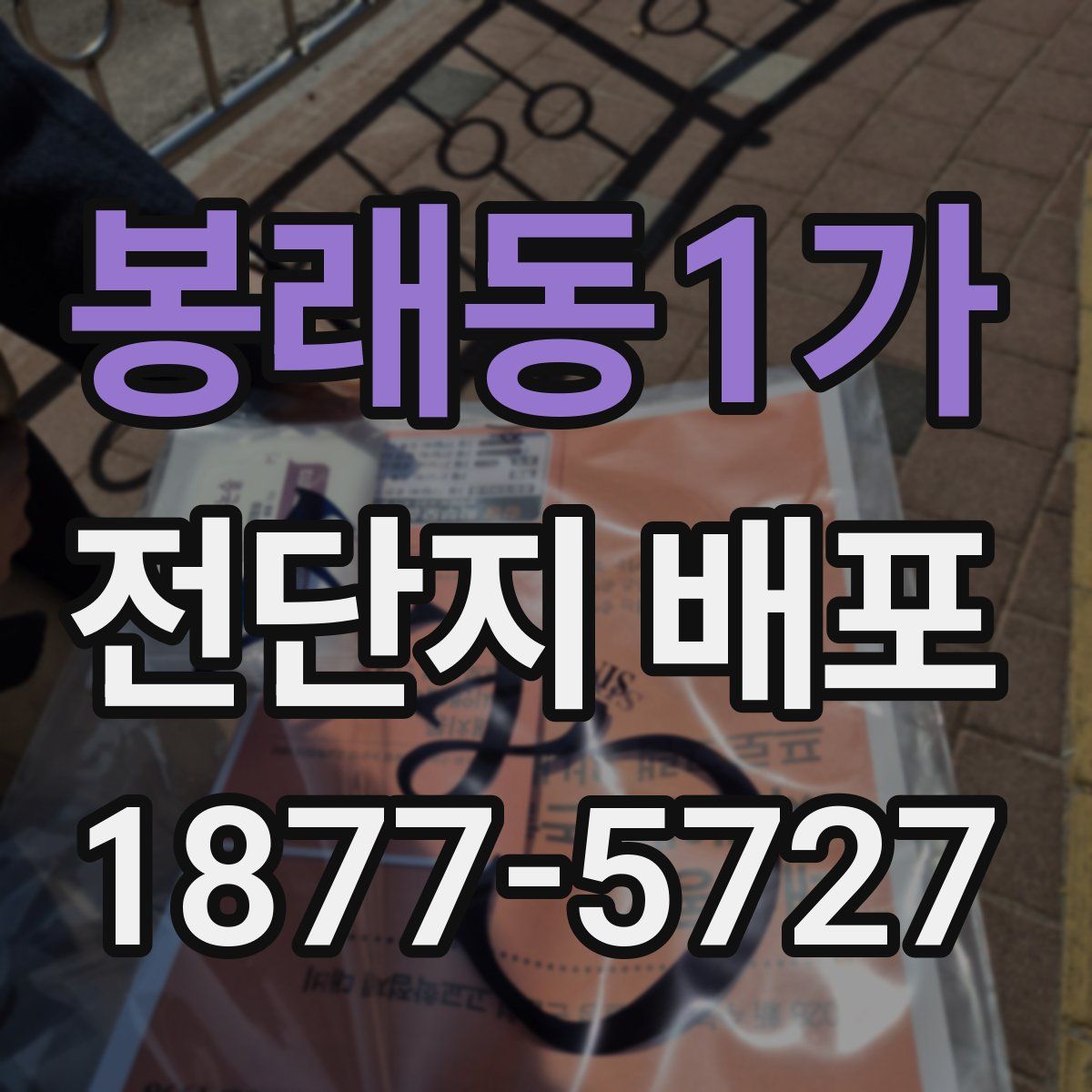 봉래동1가 전단지 배포