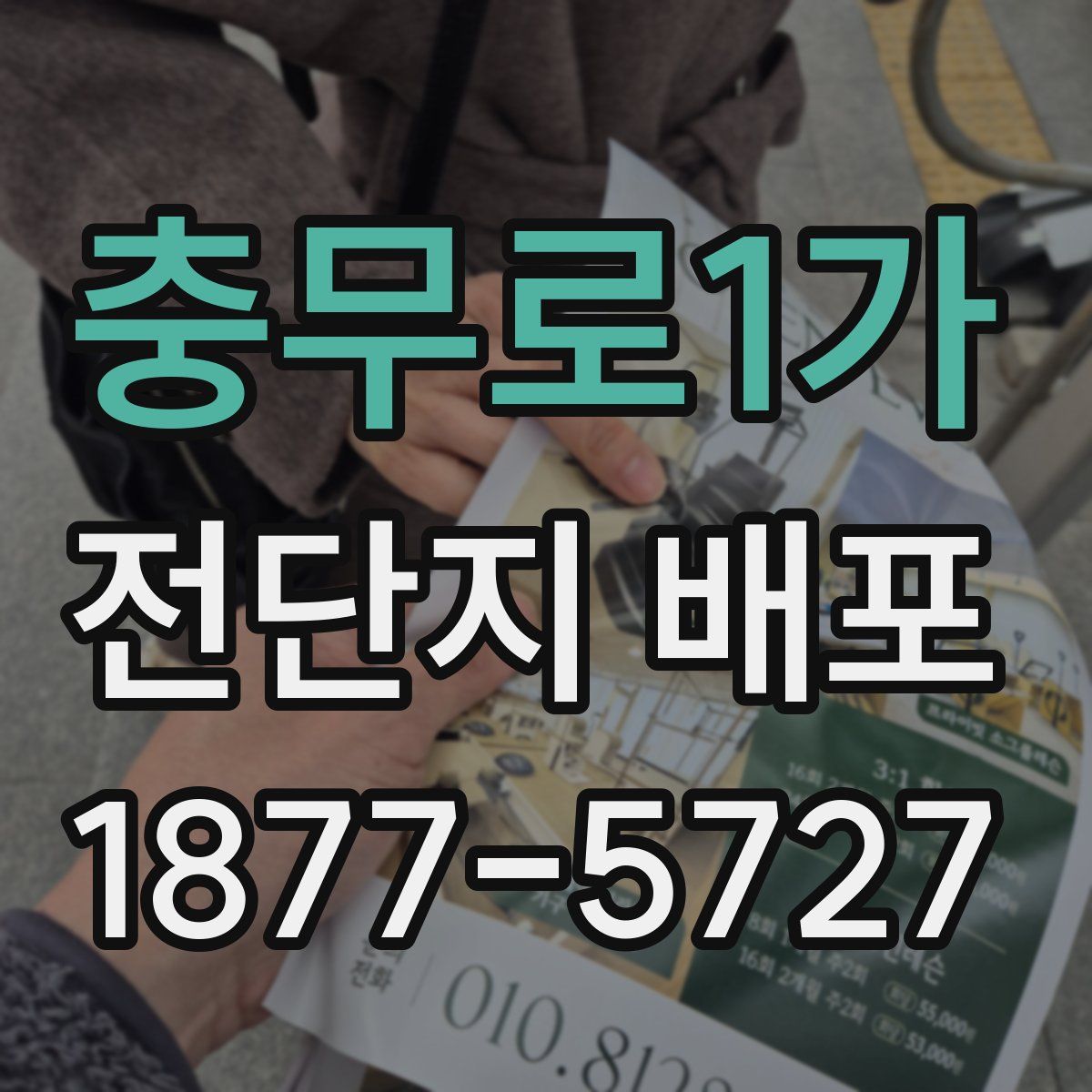 충무로1가 전단지 배포