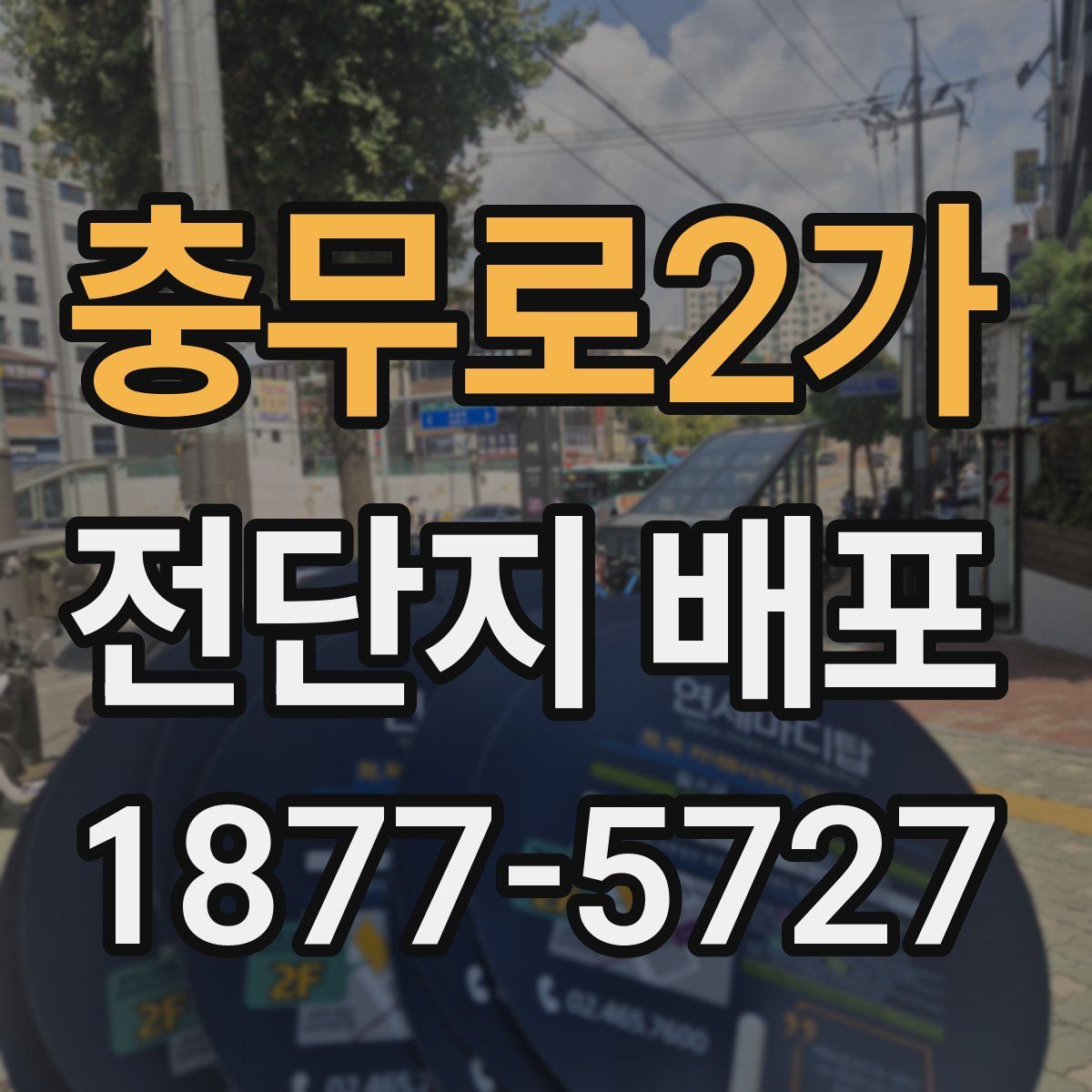 충무로2가 전단지 배포