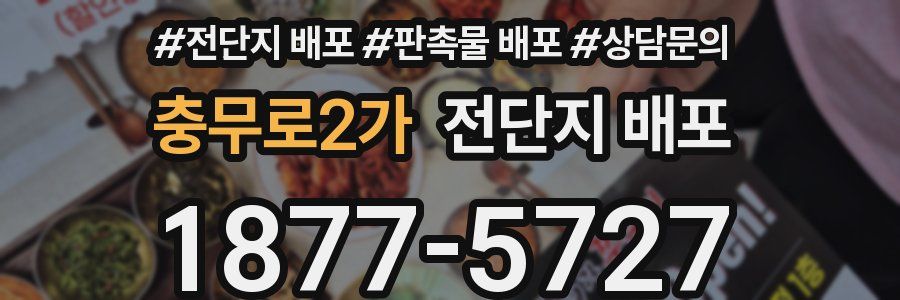 충무로2가 전단지 배포