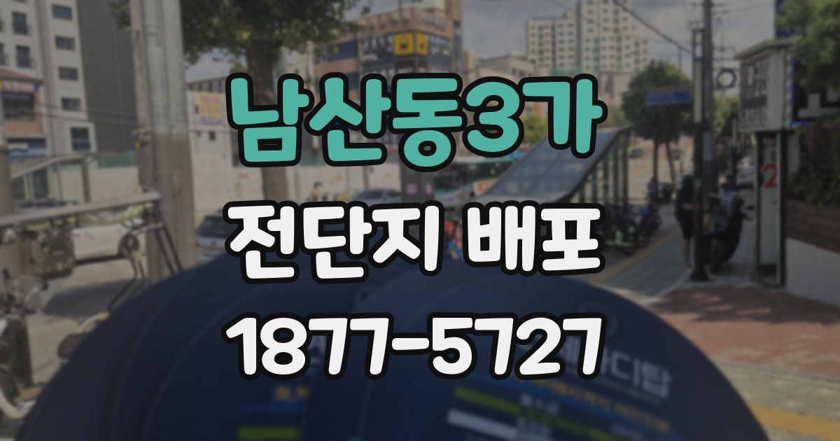 남산동3가 전단지 배포