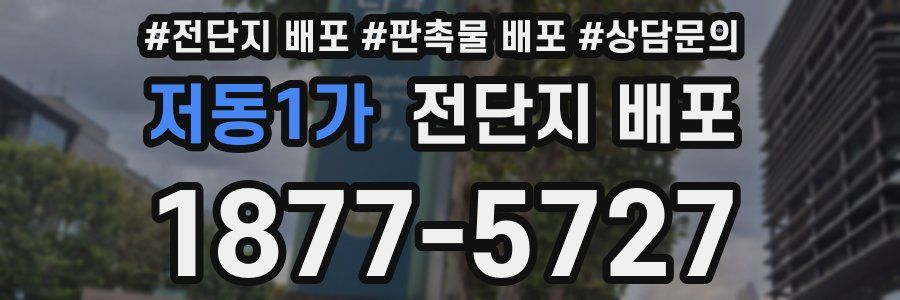 저동1가 전단지 배포