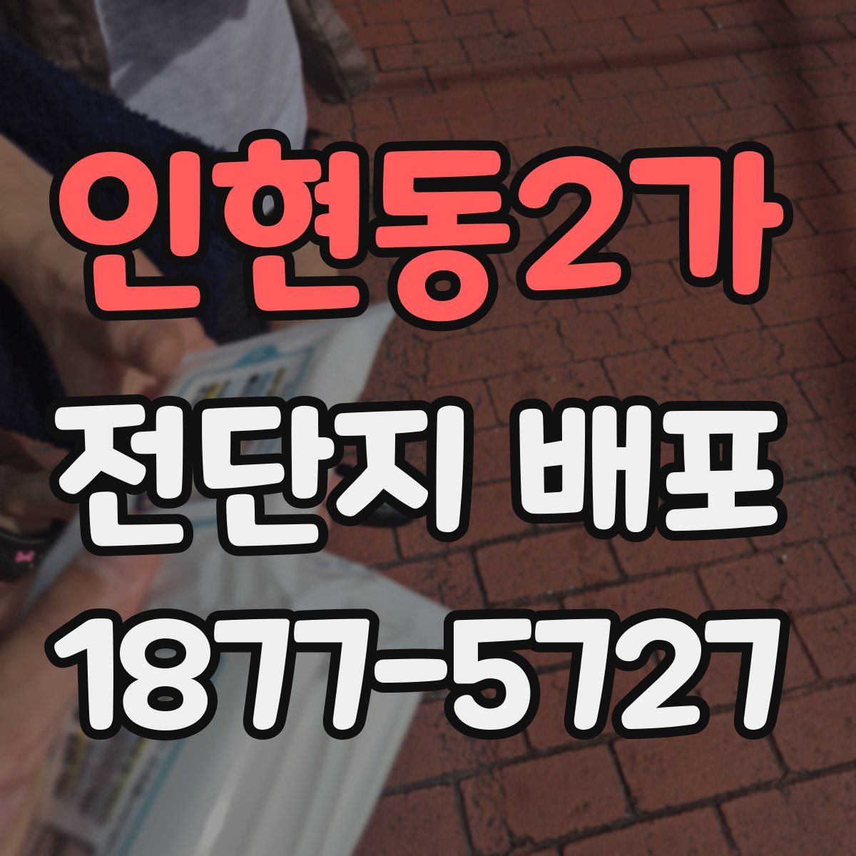 인현동2가 전단지 배포