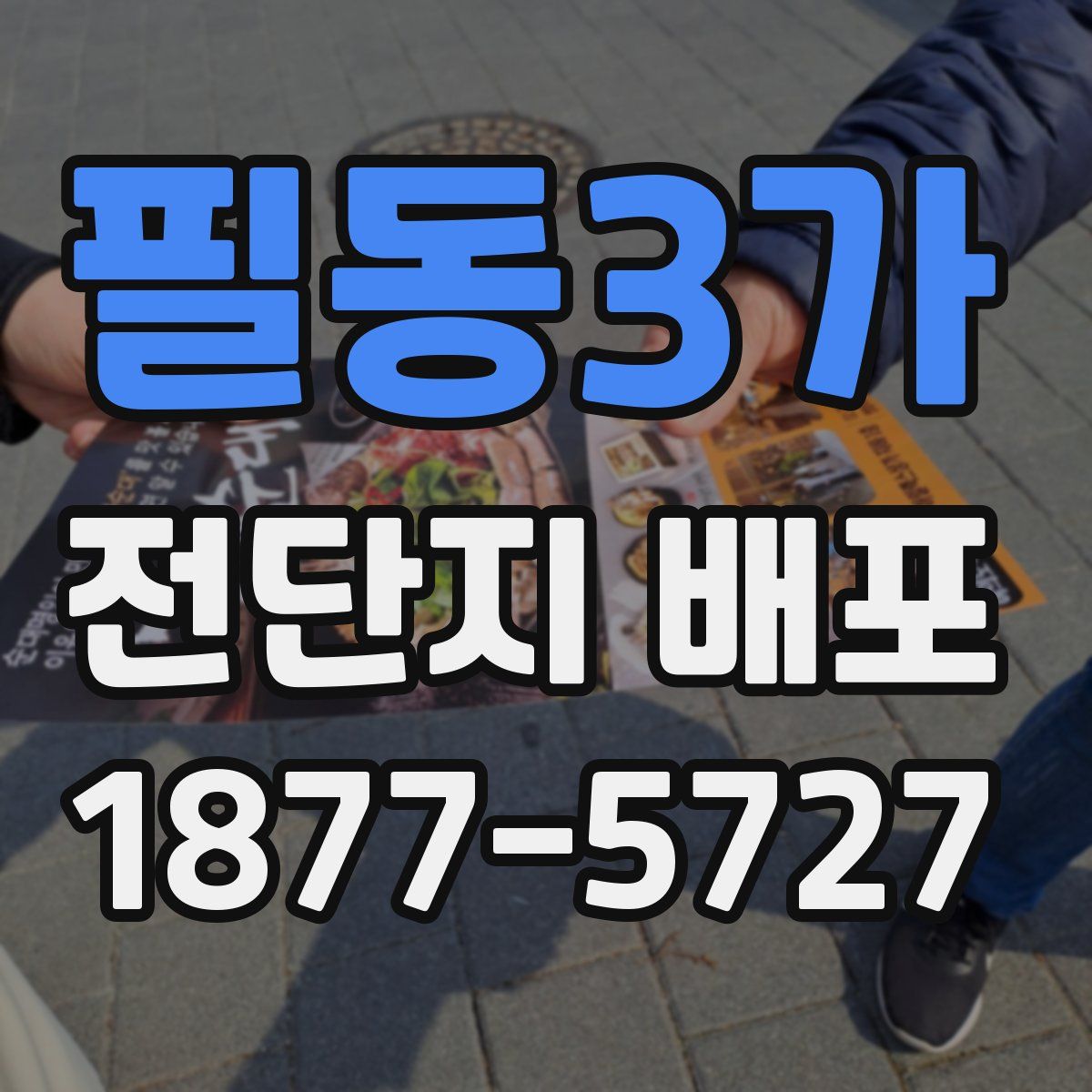 필동3가 전단지 배포