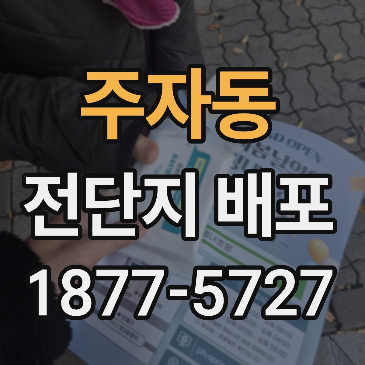 주자동 전단지 배포
