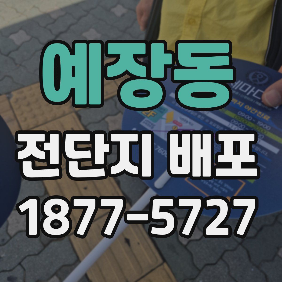 예장동 전단지 배포