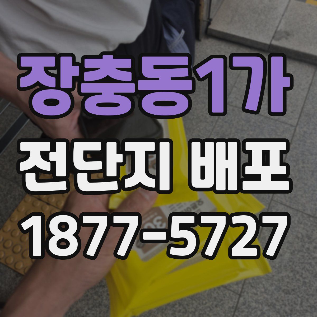 장충동1가 전단지 배포