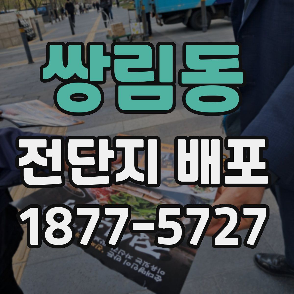 쌍림동 전단지 배포