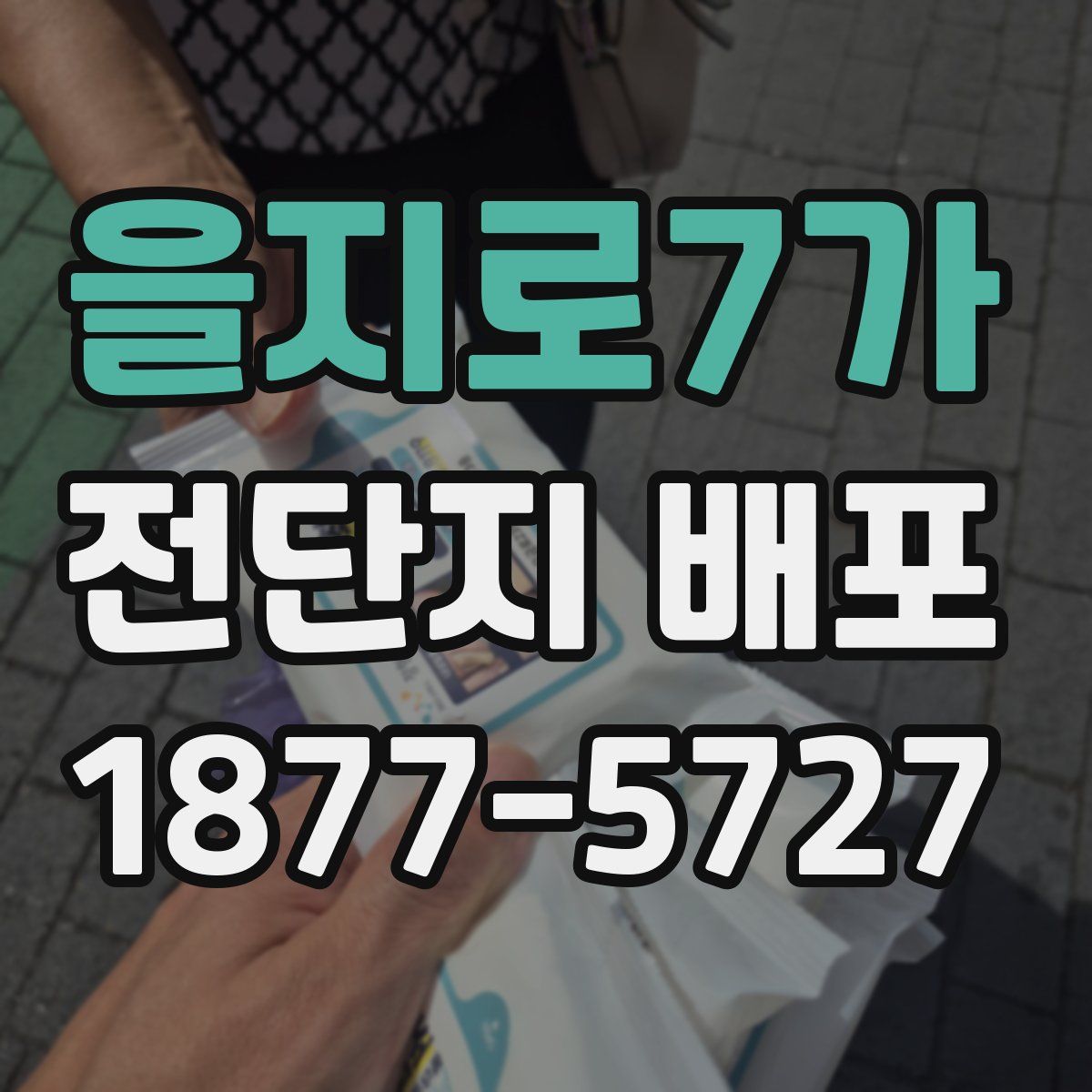 을지로7가 전단지 배포