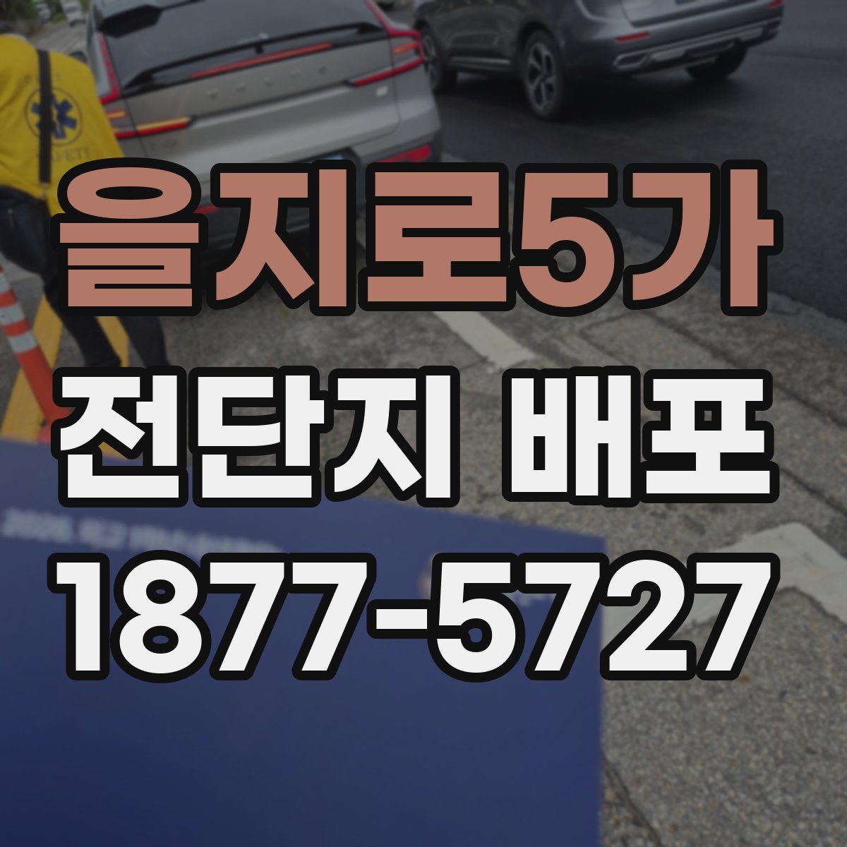 을지로5가 전단지 배포