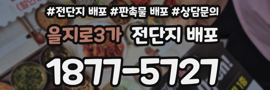 을지로3가 전단지 배포
