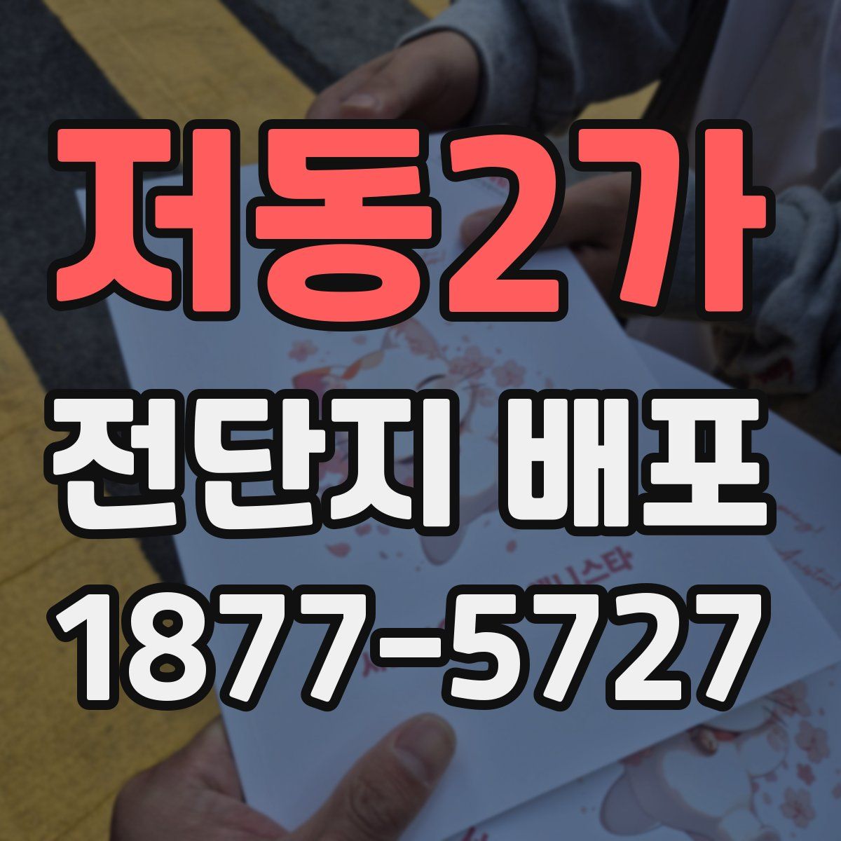 저동2가 전단지 배포