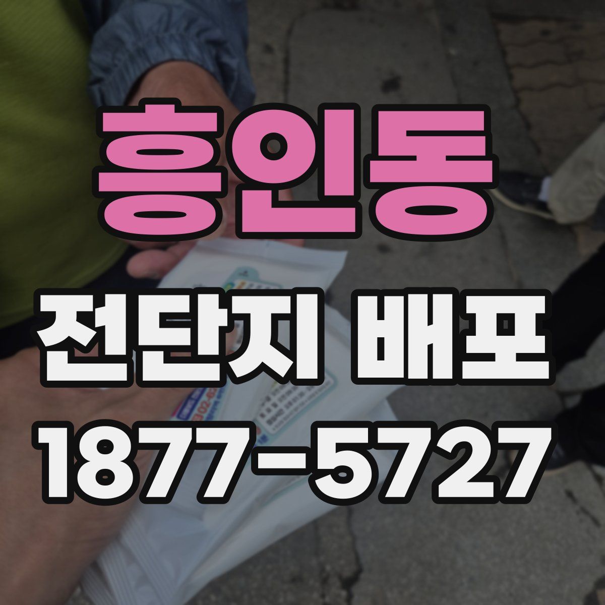 흥인동 전단지 배포