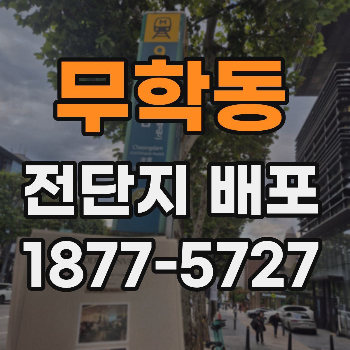 무학동 전단지 배포