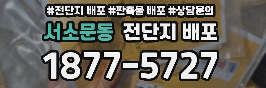 서소문동 전단지 배포