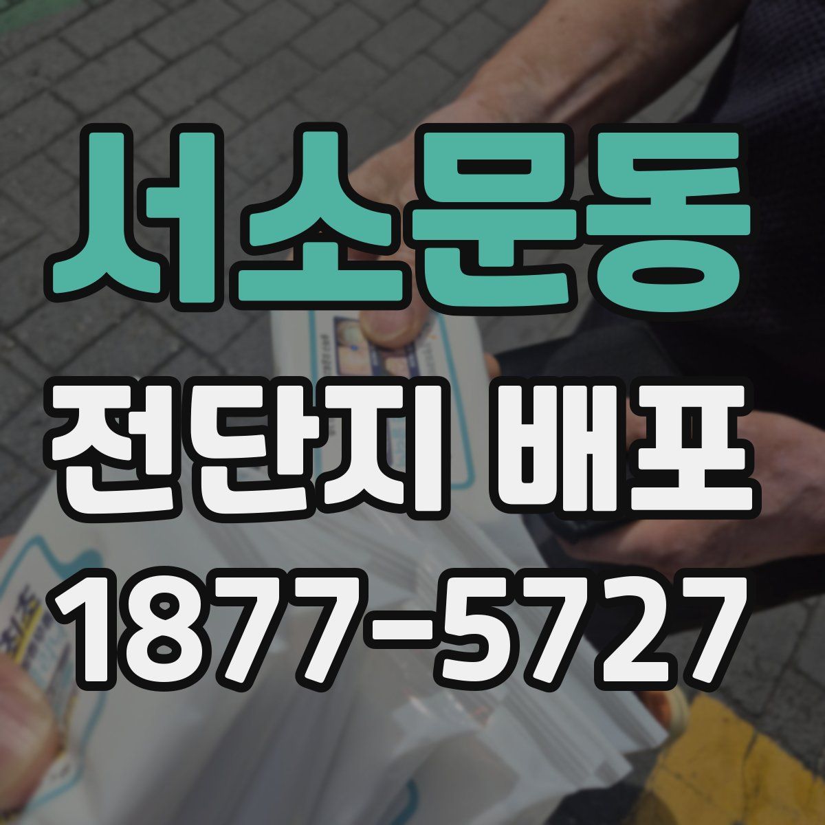 서소문동 전단지 배포