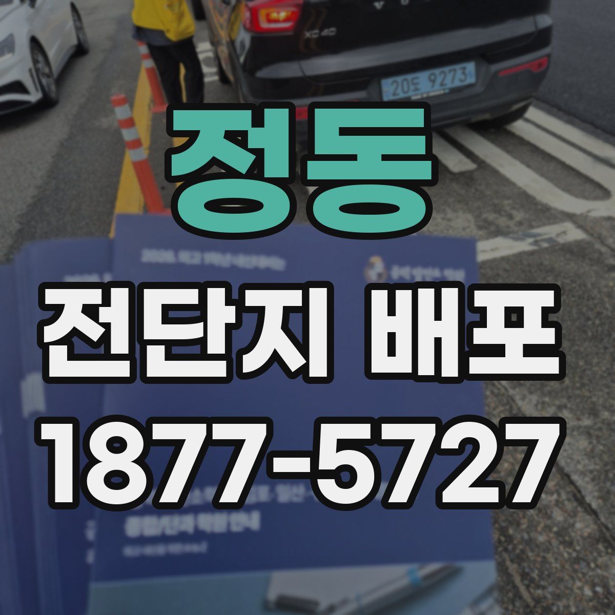 정동 전단지 배포