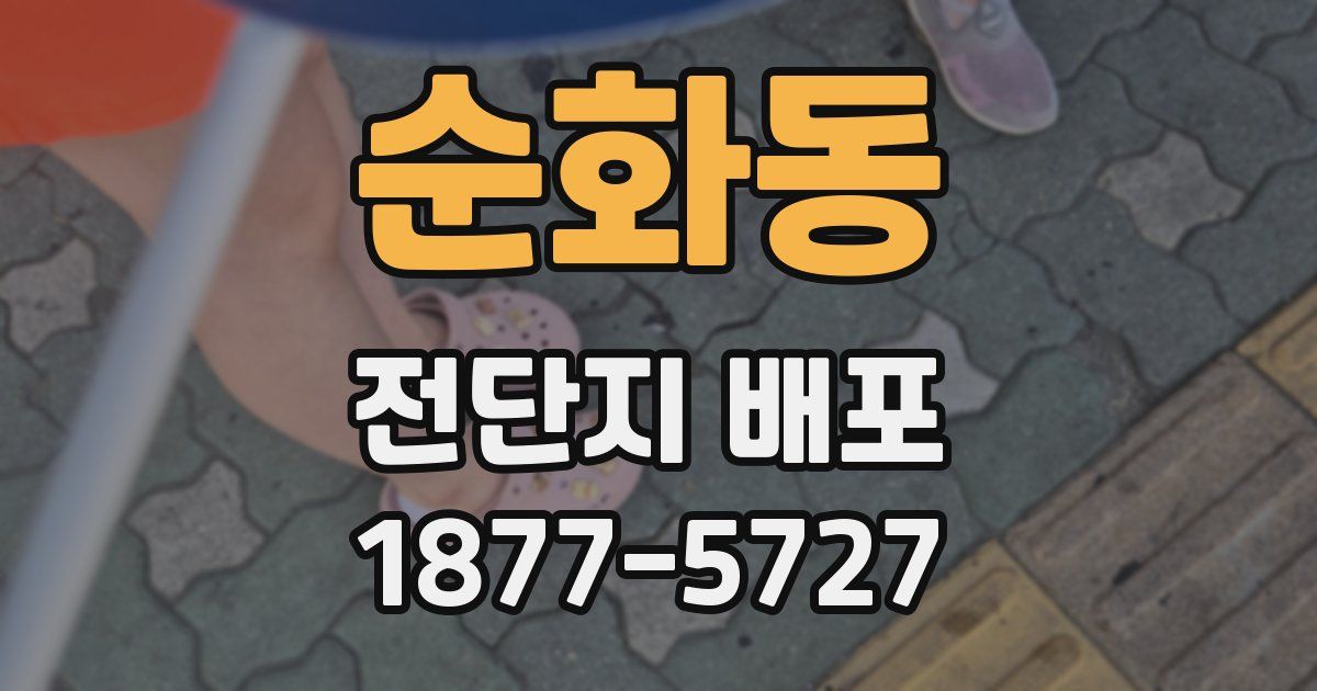 순화동 전단지 배포