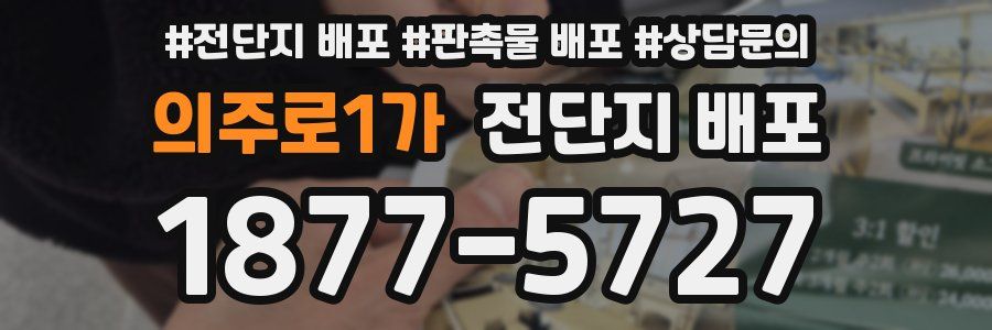 의주로1가 전단지 배포