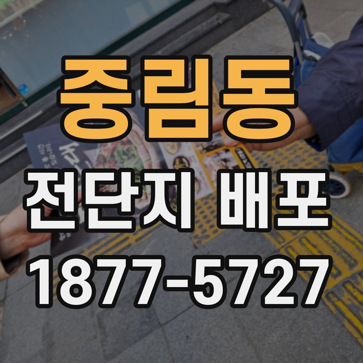 중림동 전단지 배포