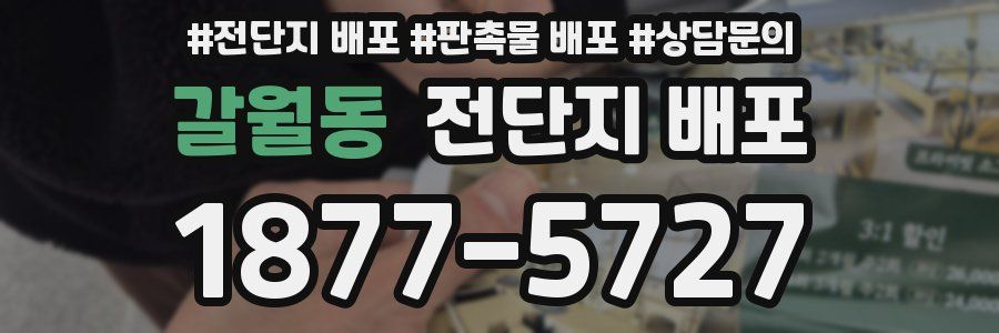 갈월동 전단지 배포