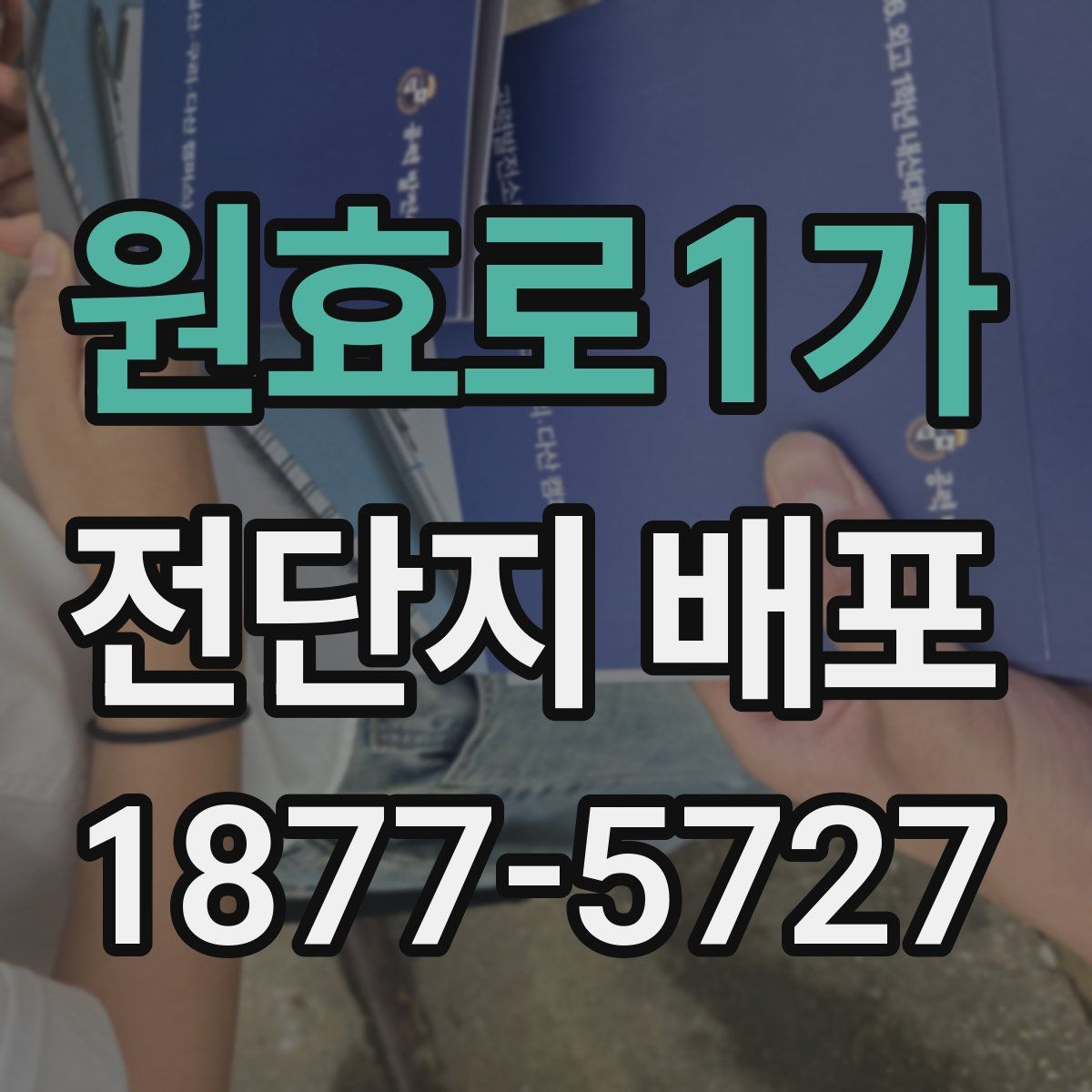 원효로1가 전단지 배포