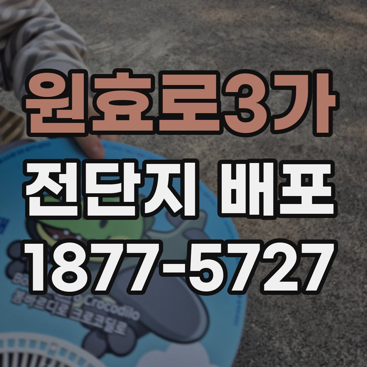 원효로3가 전단지 배포