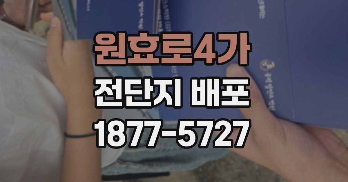 원효로4가 전단지 배포