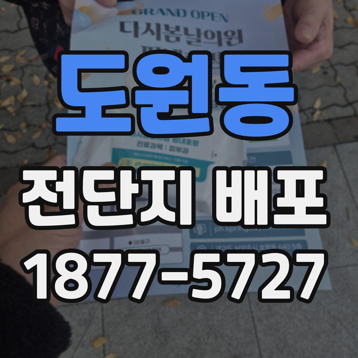 도원동 전단지 배포