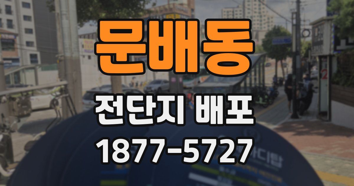문배동 전단지 배포