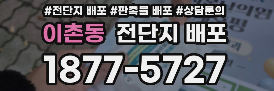 이촌동 전단지 배포