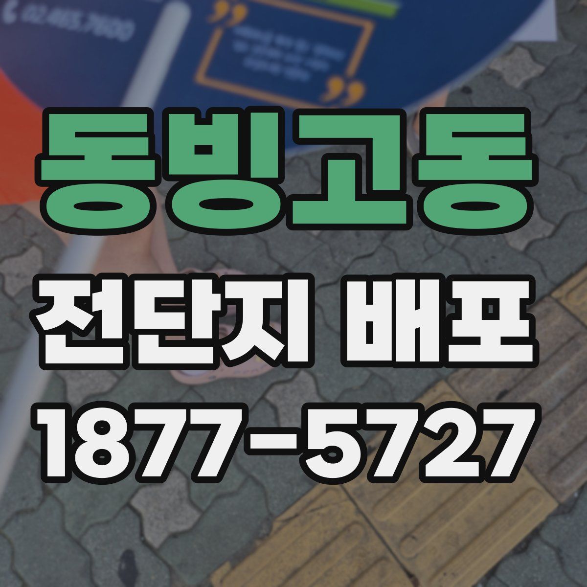 동빙고동 전단지 배포