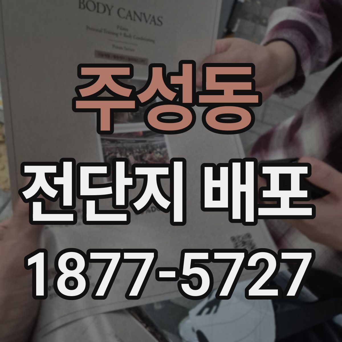 주성동 전단지 배포