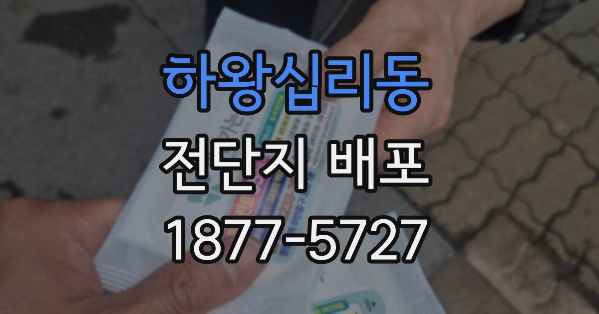 하왕십리동 전단지 배포