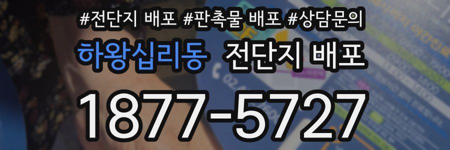 하왕십리동 전단지 배포