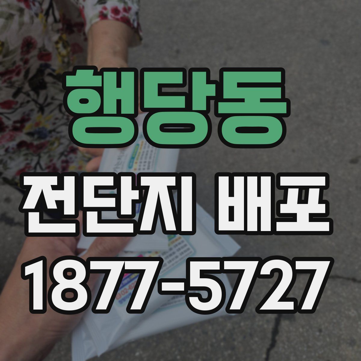 행당동 전단지 배포